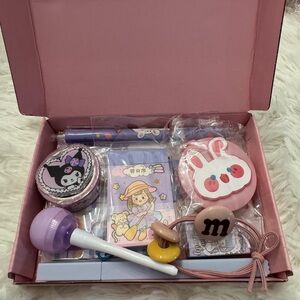 Kawaii Stationary Purple and Accessories mystery box 15+ items